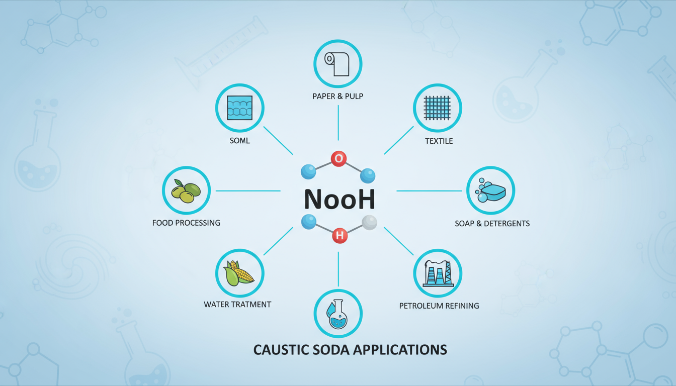 Uses of caustic soda