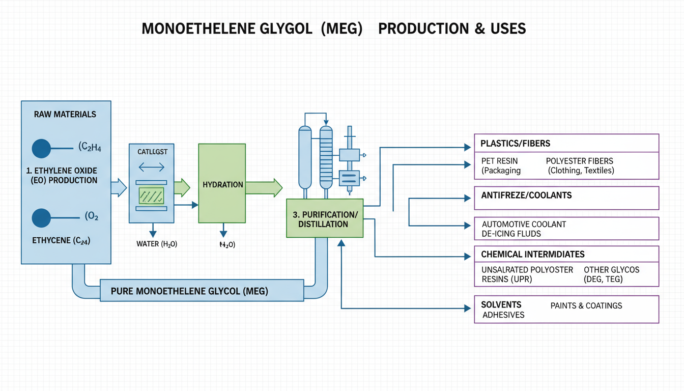 diagram of Mono ethylene glycol